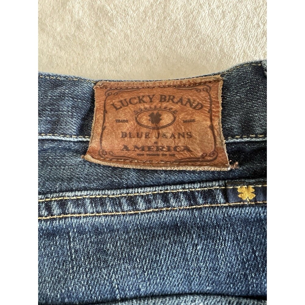 Lucky Brand 363 Vintage Straight Jeans Mens 33x30 Blue Medium Wash Stretch